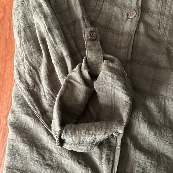 Moss green Max Studio button down shirt - Picture 7 of 7